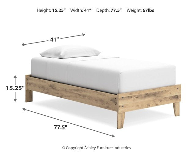 Larstin Bed and Mattress Set