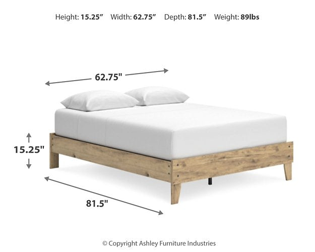 Larstin Bed and Mattress Set