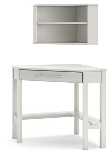 Grannen Home Office Corner Desk with Bookcase