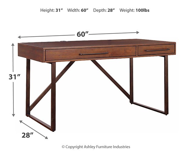 Starmore Home Office Desk with 2 Chairs