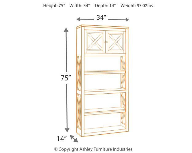 Bolanburg 75" Bookcase