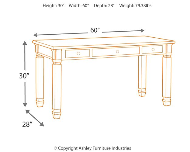 Bolanburg 60" Home Office Desk