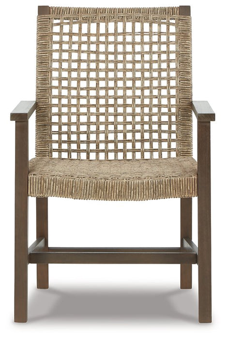 Germalia Outdoor Dining Arm Chair (Set of 2)