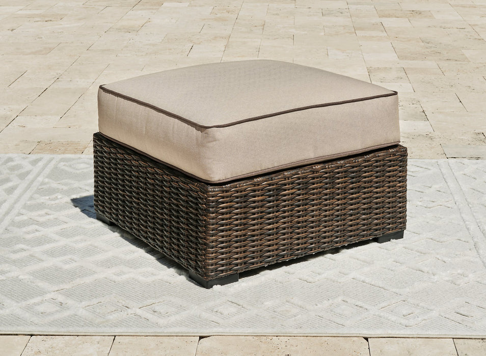 Coastline Bay Outdoor Ottoman with Cushion