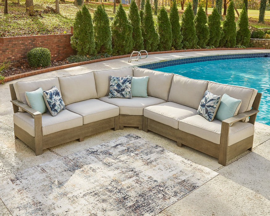 Silo Point Outdoor Sectional with Coffee and End Table