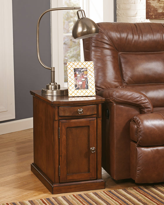 Laflorn Chairside End Table with USB Ports & Outlets