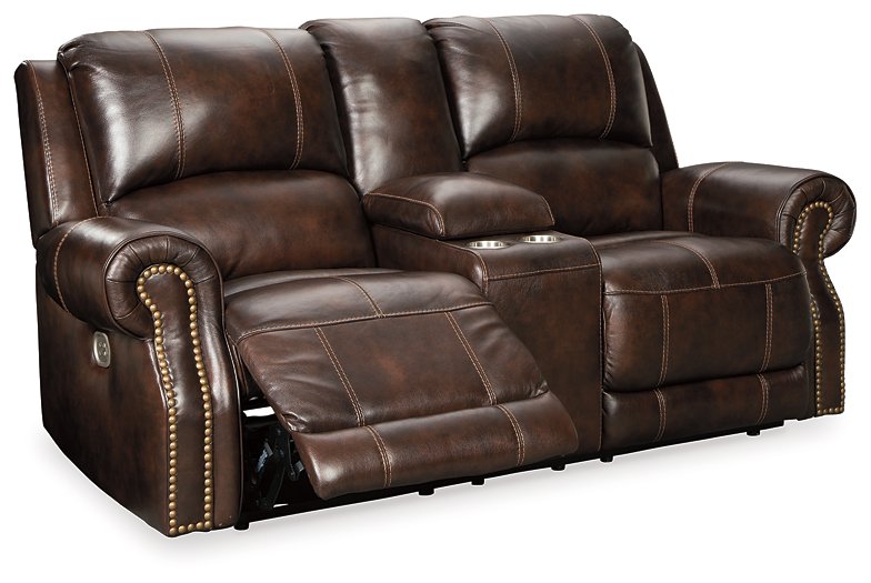 Buncrana Power Reclining Loveseat with Console