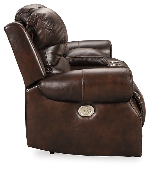 Buncrana Power Reclining Loveseat with Console