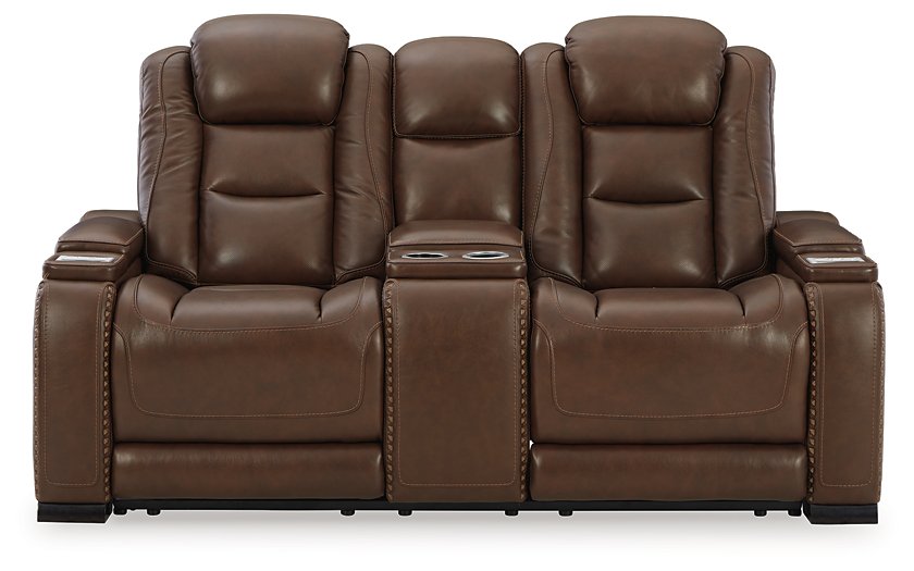 The Man-Den Power Reclining Loveseat with Console