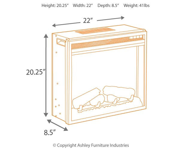 Bellaby TV Stand with Electric Fireplace