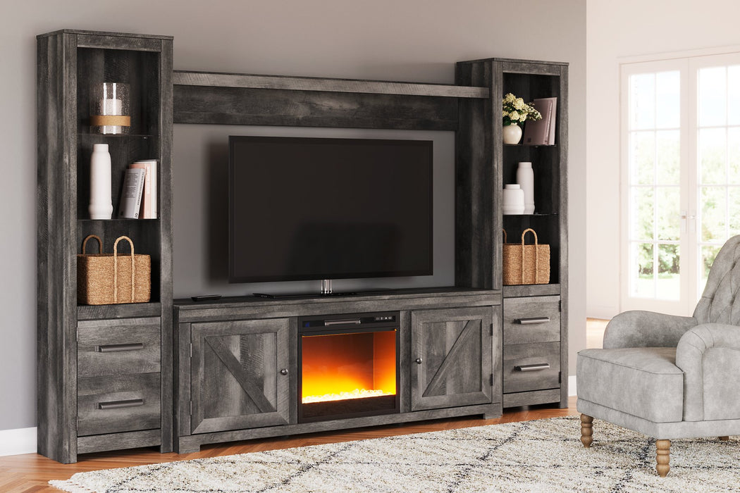 Wynnlow 4-Piece Entertainment Center with Electric Fireplace