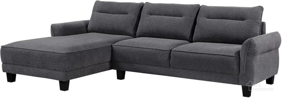 Caspian Upholstered Curved Arms Sectional Sofa