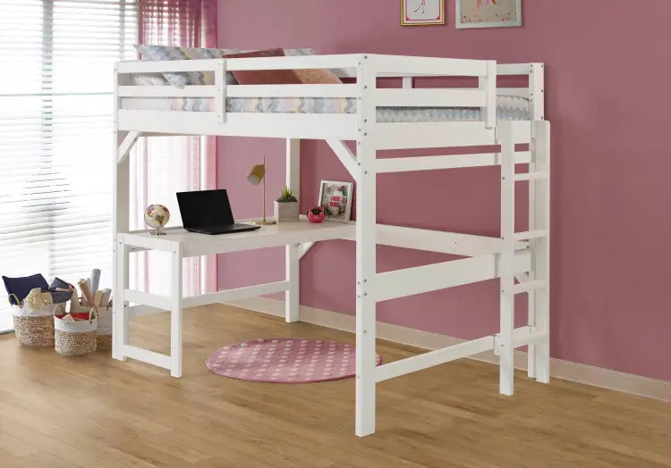 Loft Bunk Bed Gray