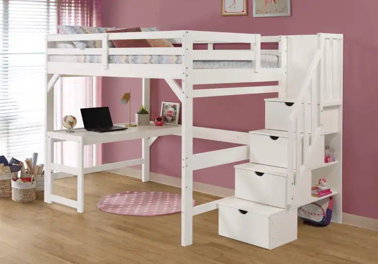 Loft Bunk Bed Gray