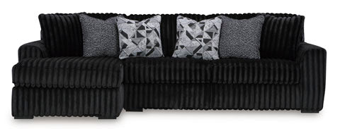 Midnight-Madness 2 Piece Sectional w/Chaise