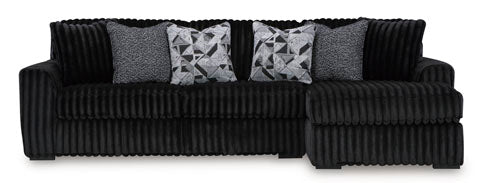 Midnight-Madness 2 Piece Sectional w/Chaise