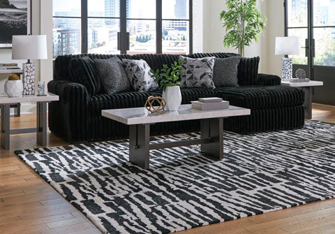 Midnight-Madness 2 Piece Sectional w/Chaise