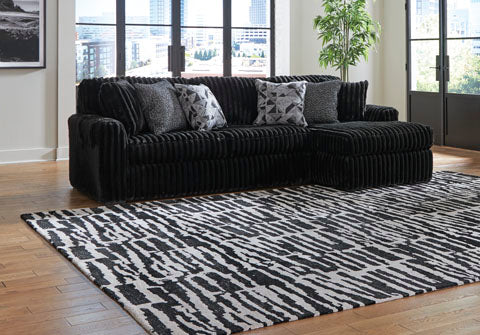 Midnight-Madness 2 Piece Sectional w/Chaise