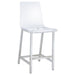 Everyday Contemporary Clear and Chrome Bar Stool image