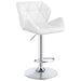 G100424 Contemporary White Adjustable Bar Stool image