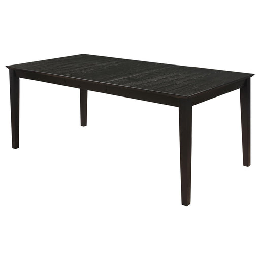 Louise Transitional Black Rectangular Dining Table image