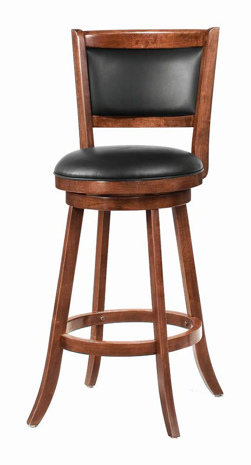 Transitional Chestnut Swivel Bar Stool image