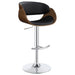 Modern Black Adjustable Bar Stool image