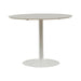 Lowry Mid Century Modern White Round Dining Table image