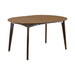 G105361 Malone Mid Century Modern Dark Walnut Dining Table image