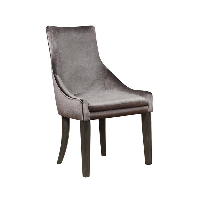 Phelps Traditional Grey Demi Wing Chair image