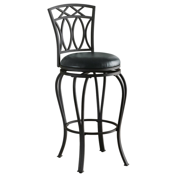 G122060 Casual Black Metal Bar Stool image