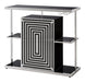 G130076 Contemporary Glossy Black Bar Unit image