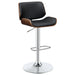 G130502 Contemporary Black Adjustable Height Bar Stool image