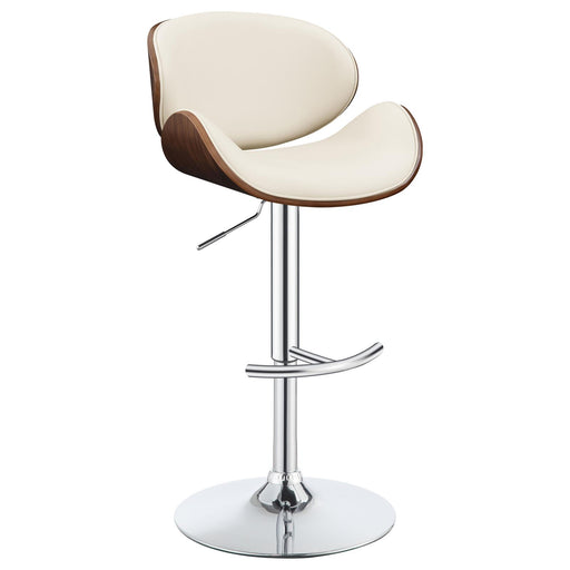 G130505 Contemporary Cream Adjustable Height Bar Stool image