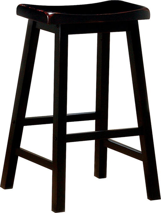 Transitional Black Bar Height Stool image