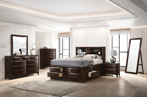 Phoenix Cappuccino California King Four Piece Bedroom Set image