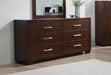 Jessica Cappuccino Six Drawer Dresser image