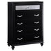 Barzini Five Drawer Chest With Metallic Drawer Front image