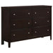 Carlton Cappuccino Six Drawer Dresser image