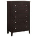 Carlton Cappuccino Five Drawer Chest image