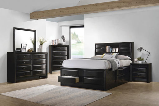 Briana Transitional Black California King Five Piece Bedroom Set image