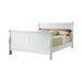 Louis Philippe Traditional Youth White Queen Bed image