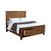 Brenner Rustic Honey Full Storage Bed image