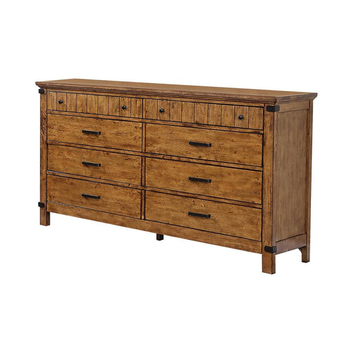 Brenner Rustic Honey Eight Drawer Dresser image