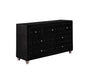 Deanna Contemporary Black and Metallic Dresser image