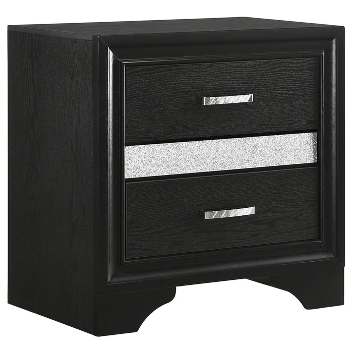 Miranda Transitional Black Nightstand image