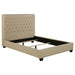 Chloe Transitional Oatmeal Upholstered Full Bed image