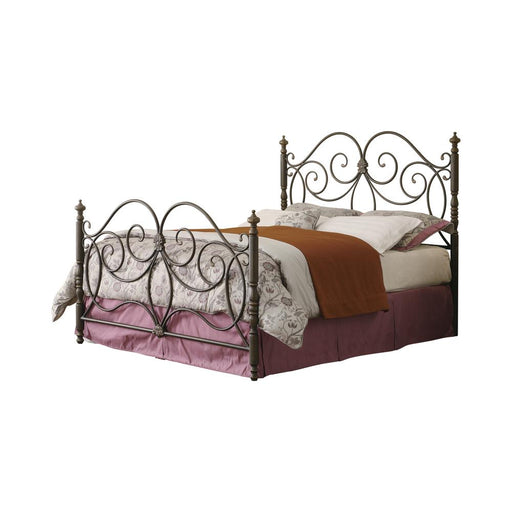 London Traditional Dark Bronze King Metal Bed image