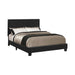 Mauve Upholstered Platform Black Twin Bed image