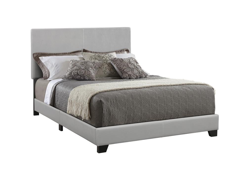 Dorian Grey Faux Leather Upholstered Full Bed image